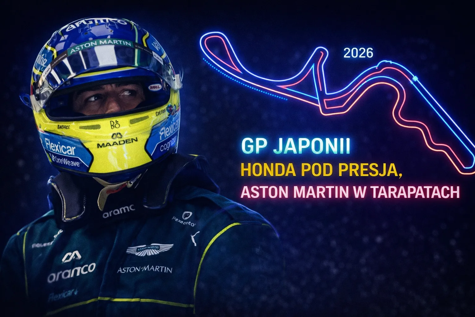 Grand Prix Japonii 2026: Honda pod presją, Aston Martin z poważnym problemem 1 Aston Martin z problemami. Grand Prix Japonii 2026. Czy Fernando Alonso powróci?