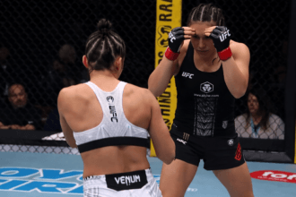 Zawodniczki MMA w akcji ringowej