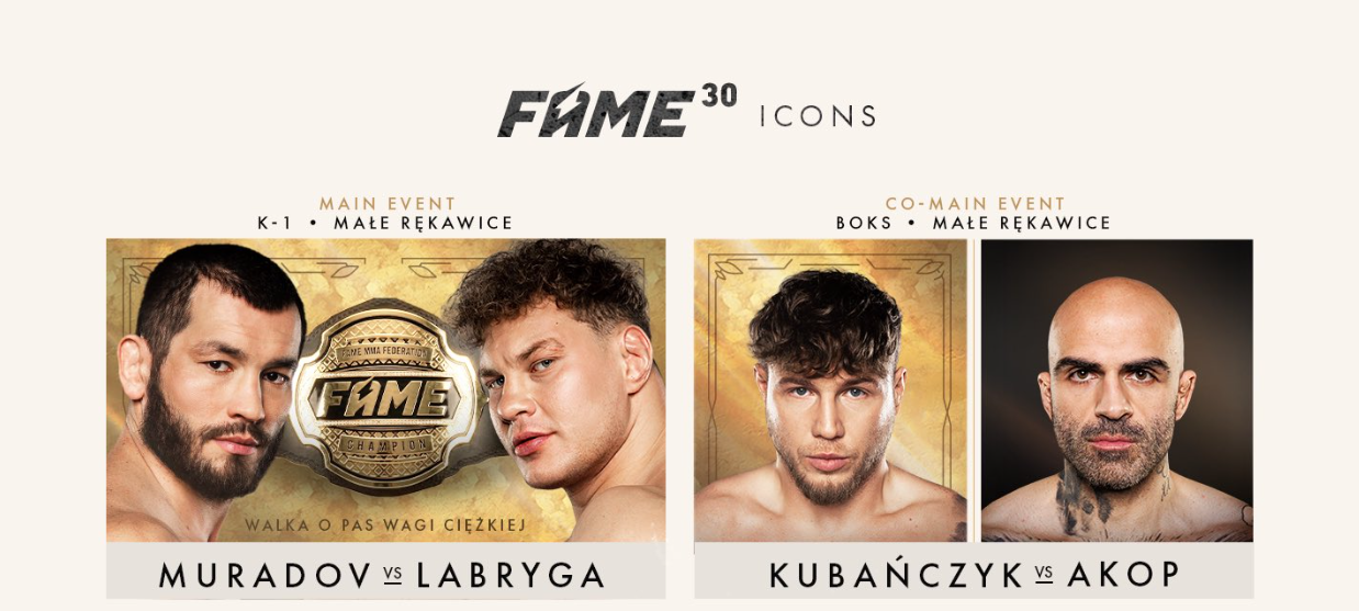 FAME MMA 30: typy, kursy i analiza. Czy Denis Labryga może zaskoczyć? 1 FAME MMA 30: ICONS
