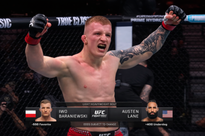 Typowanie UFC Fight Night: Evloev vs Murphy. Analiza walk i predykcje. Iwo Baraniewski faworytem? 4 Iwo Baraniewski na karcie UFC Fight Night w Londynie. Jak sobie poradzi?