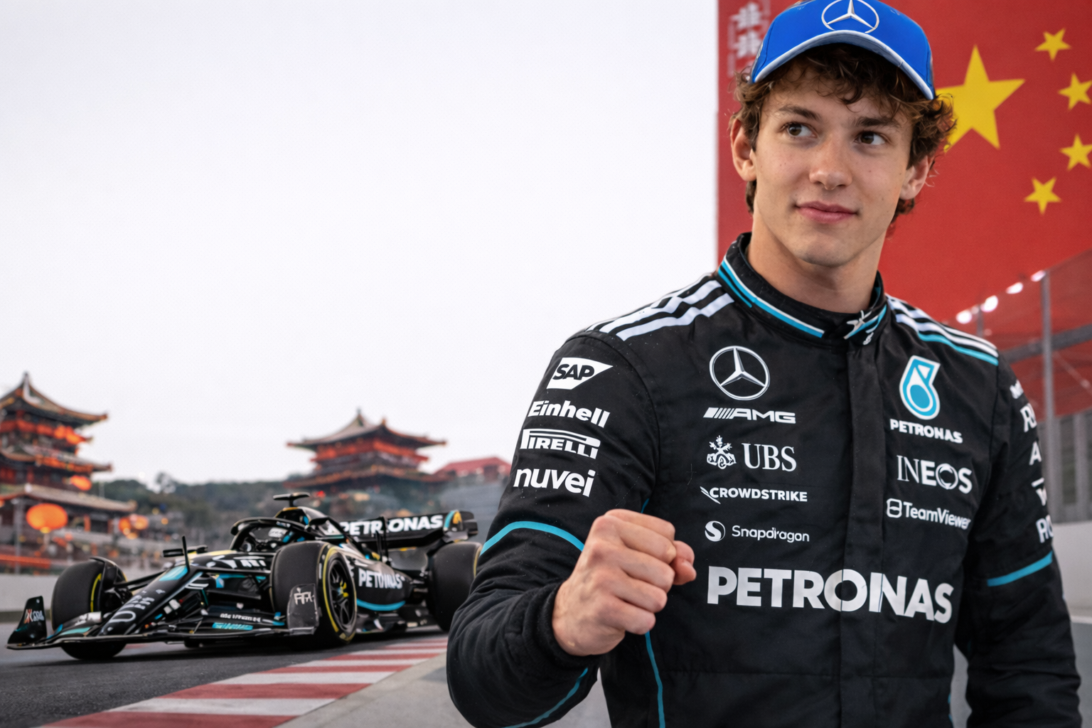 GP Chin 2026 - wyniki kwalifikacji F1. Kimi Antonelli z historycznym pole position, Mercedes najszybszy w Szanghaju 1 Kimi Antonelli na pole position