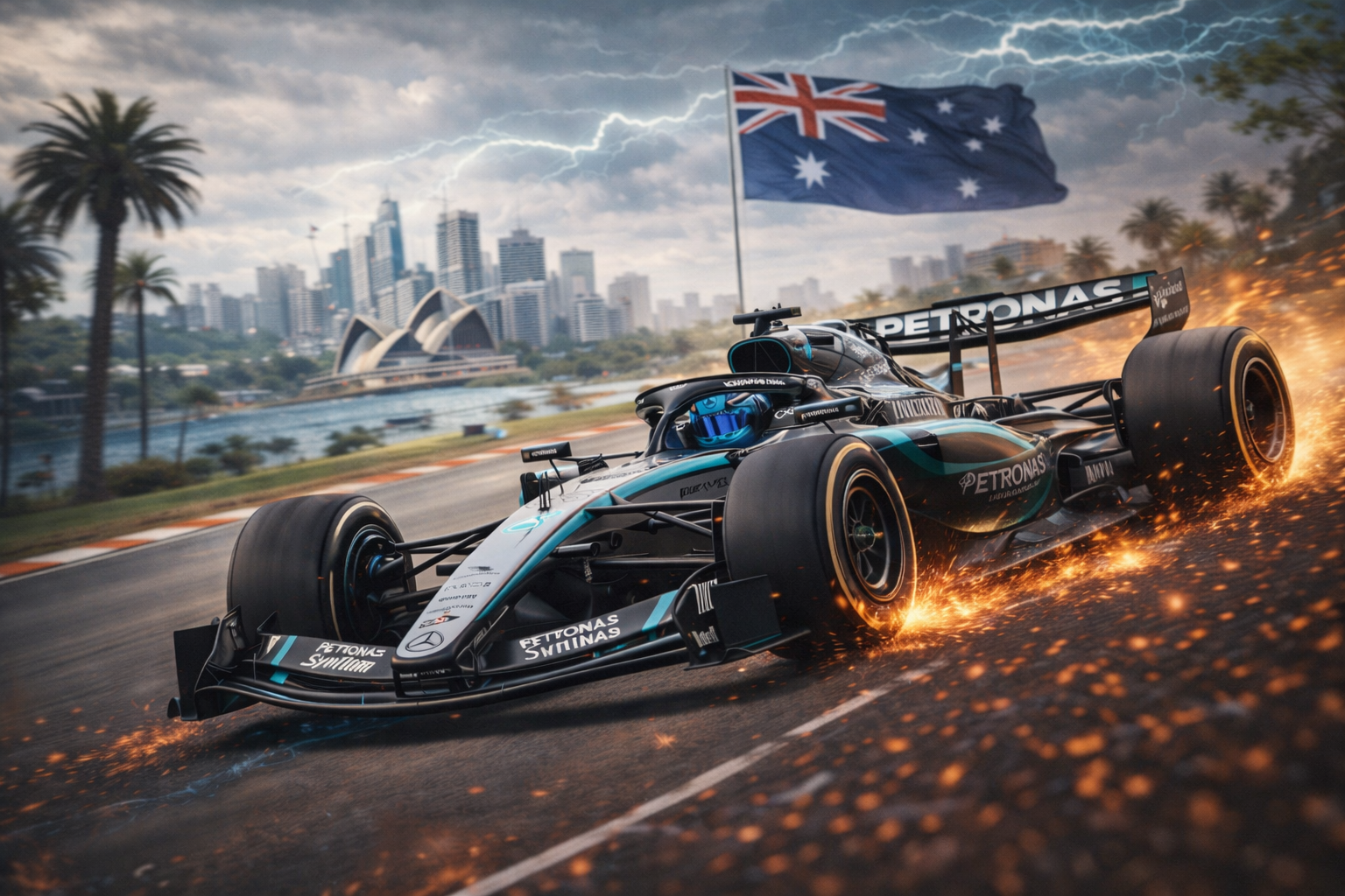 Wyniki trzeciego treningu do GP Australii 2026. George Russell nokautuje? 1 Mercedes George Russell FP2 GP Australii 2026